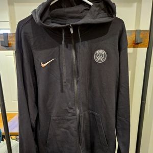 XL Black Nike PSG Zip Up Hoodie
